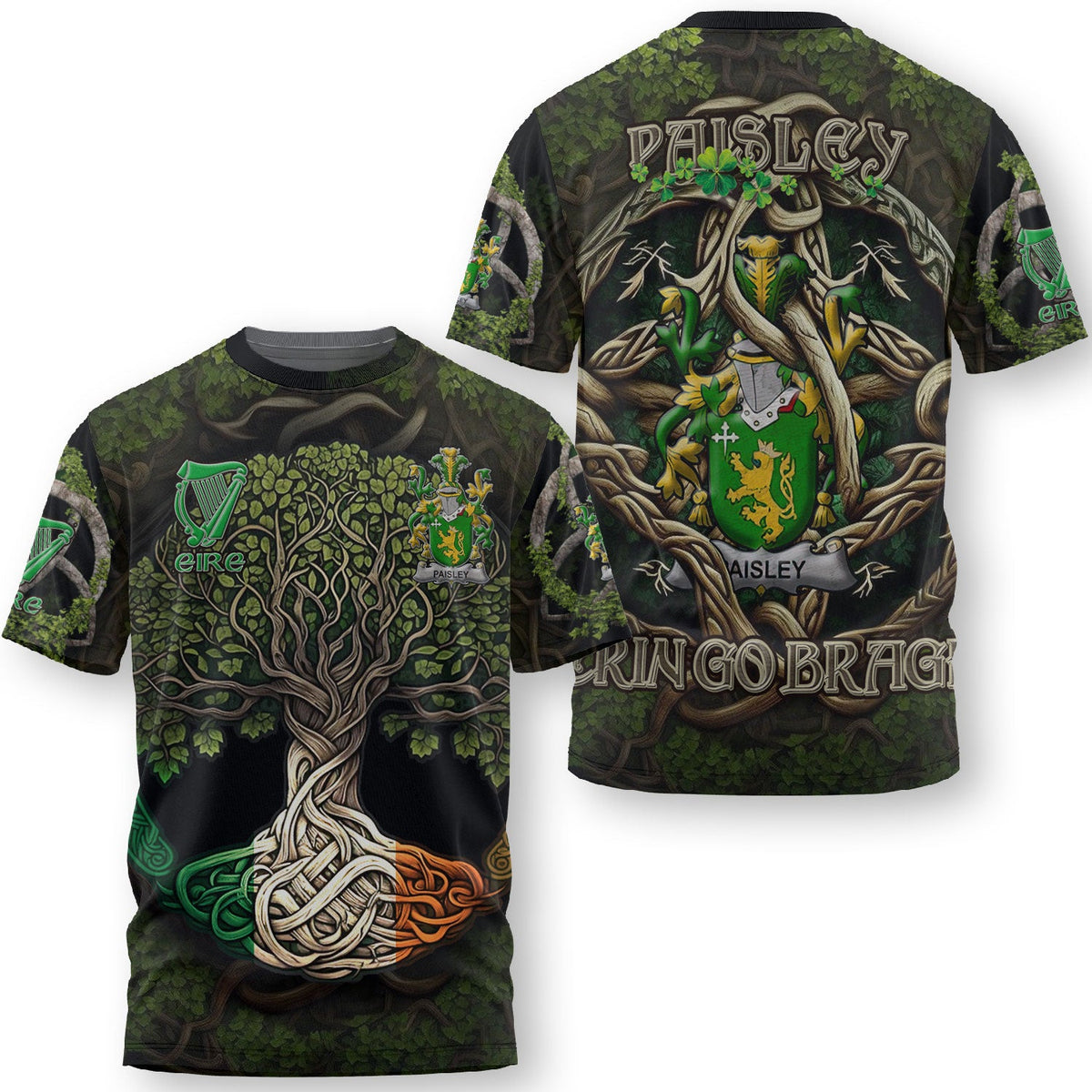 Paisley T-Shirts Ireland Is My Root Style