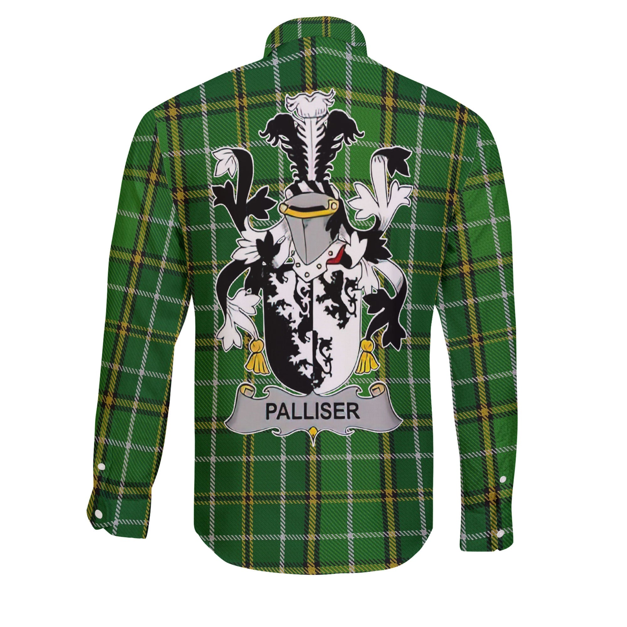 Palliser Long Sleeve Button Shirts Crest And National Plaid Style