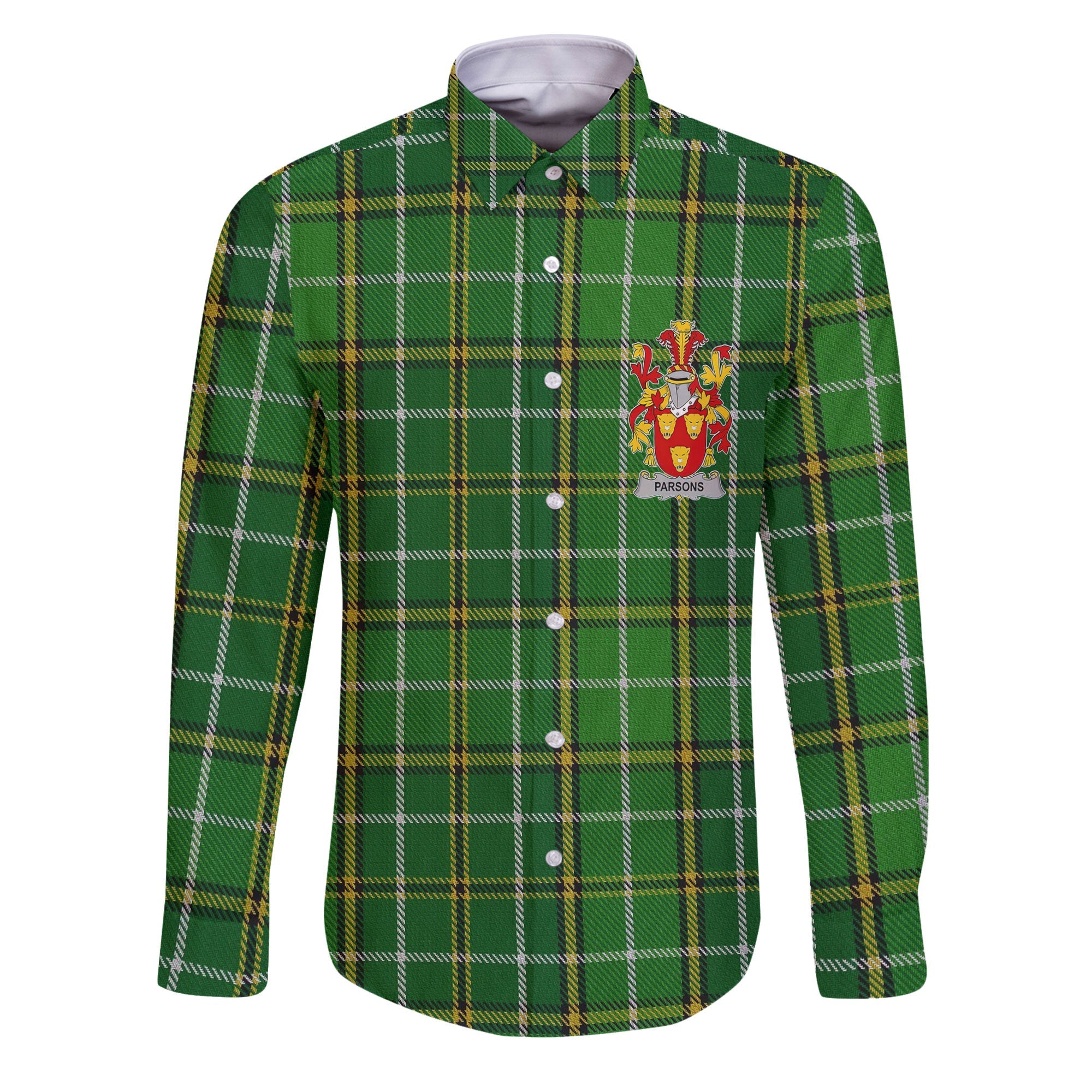Parsons Long Sleeve Button Shirts Crest And National Plaid Style