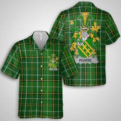 Pearse Hawaiian Shirts Crest And National Plaid Style