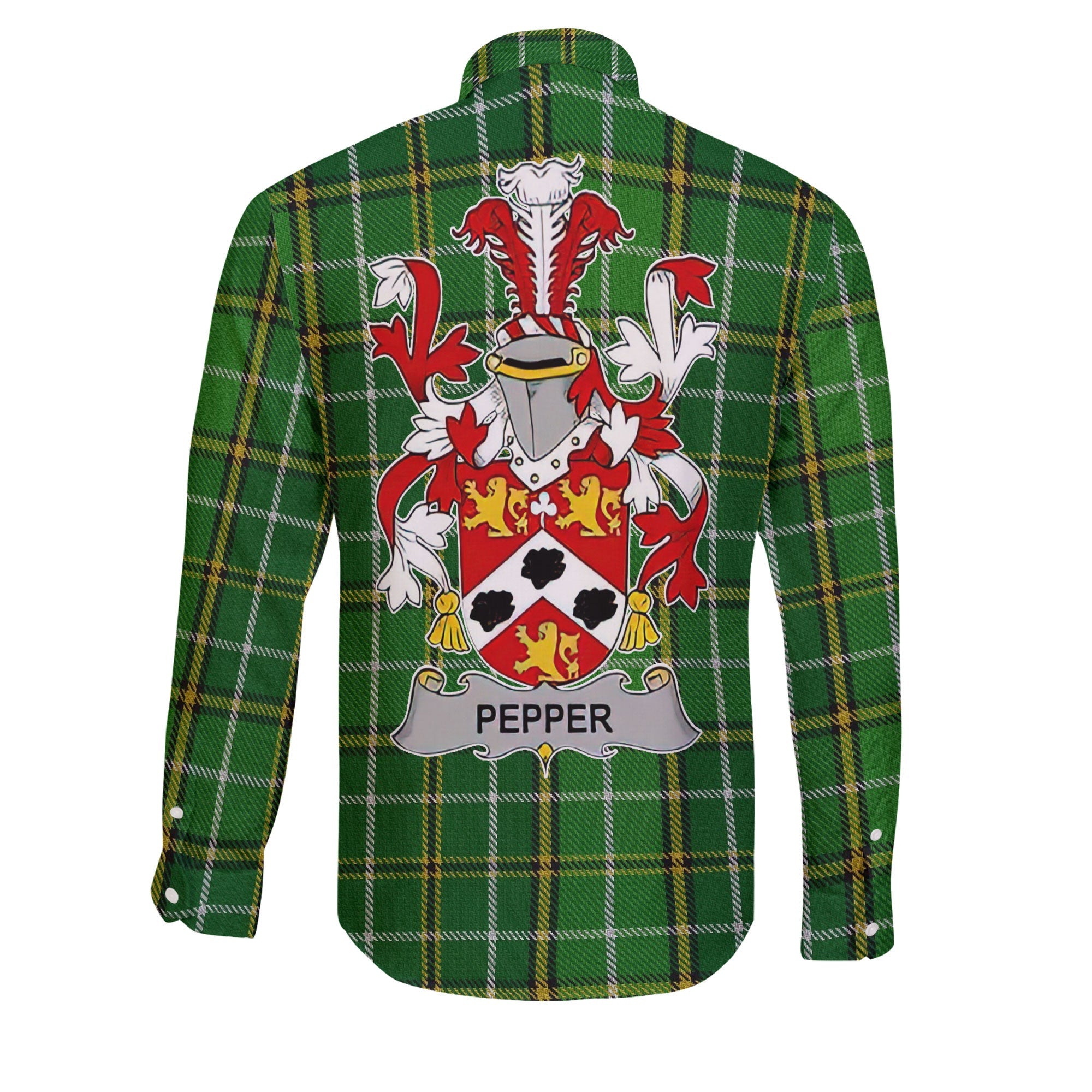 Pepper Long Sleeve Button Shirts Crest And National Plaid Style