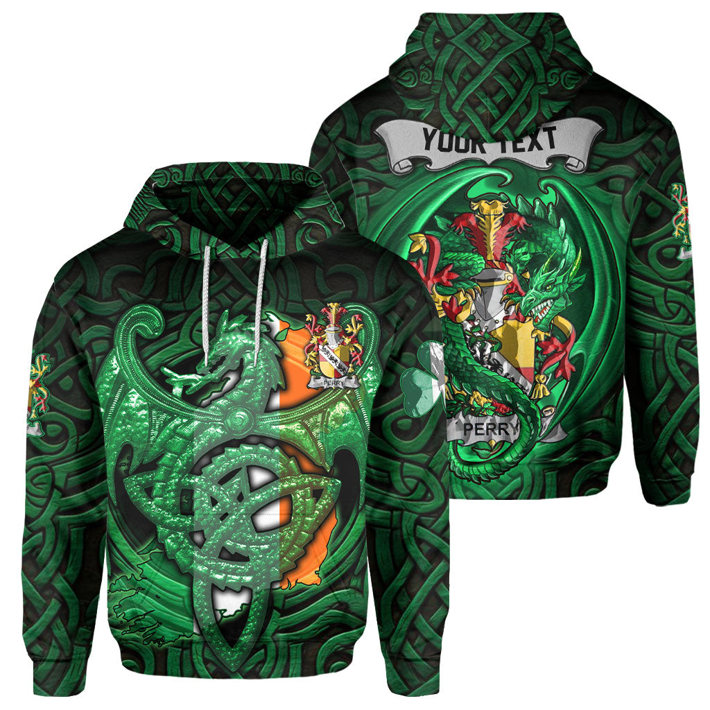 Perry Hoodies The Green Dragon Of Ireland Style