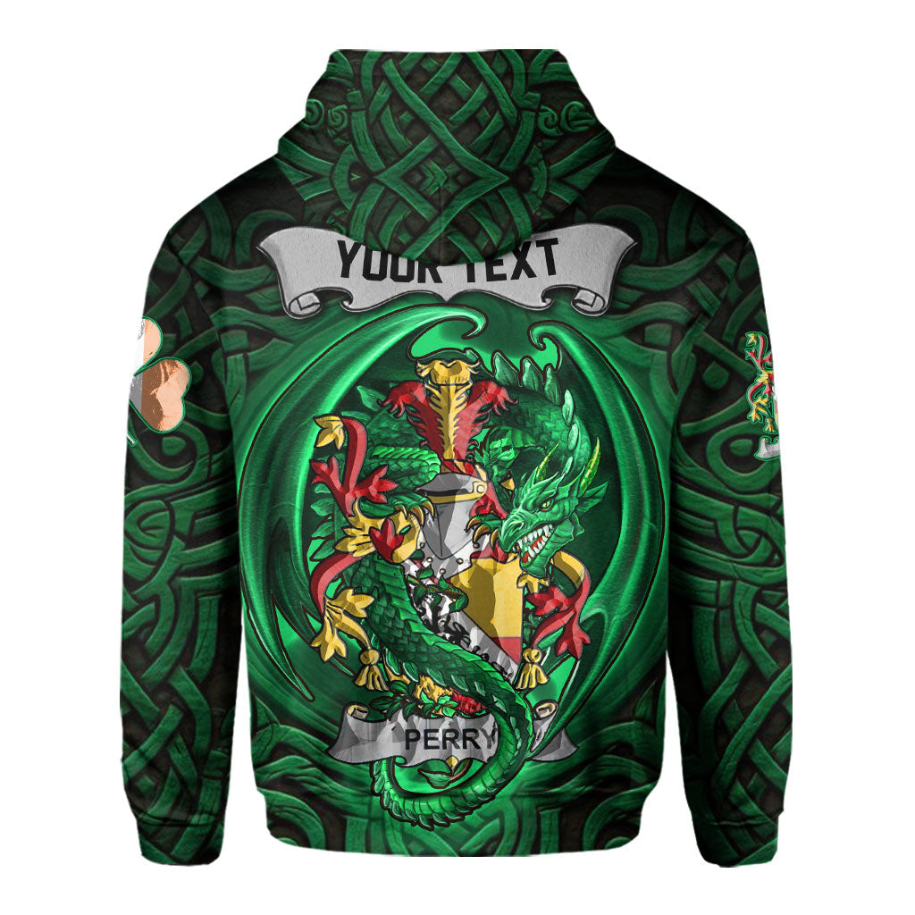 Perry Hoodies The Green Dragon Of Ireland Style