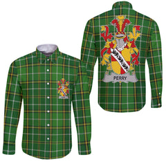 Perry Long Sleeve Button Shirts Crest And National Plaid Style