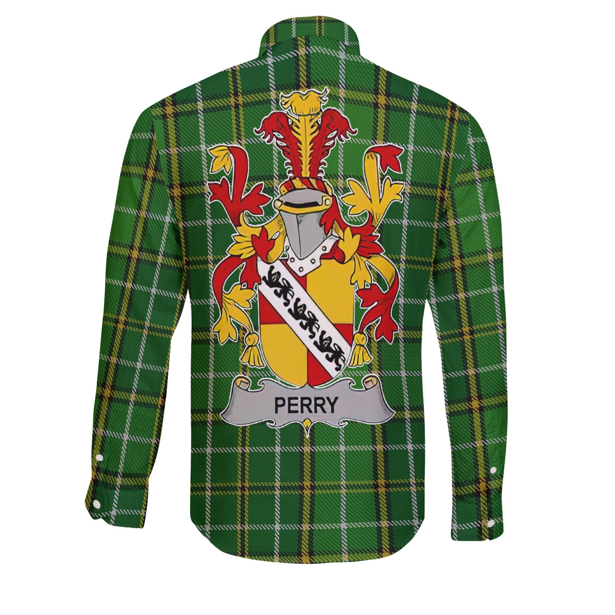 Perry Long Sleeve Button Shirts Crest And National Plaid Style