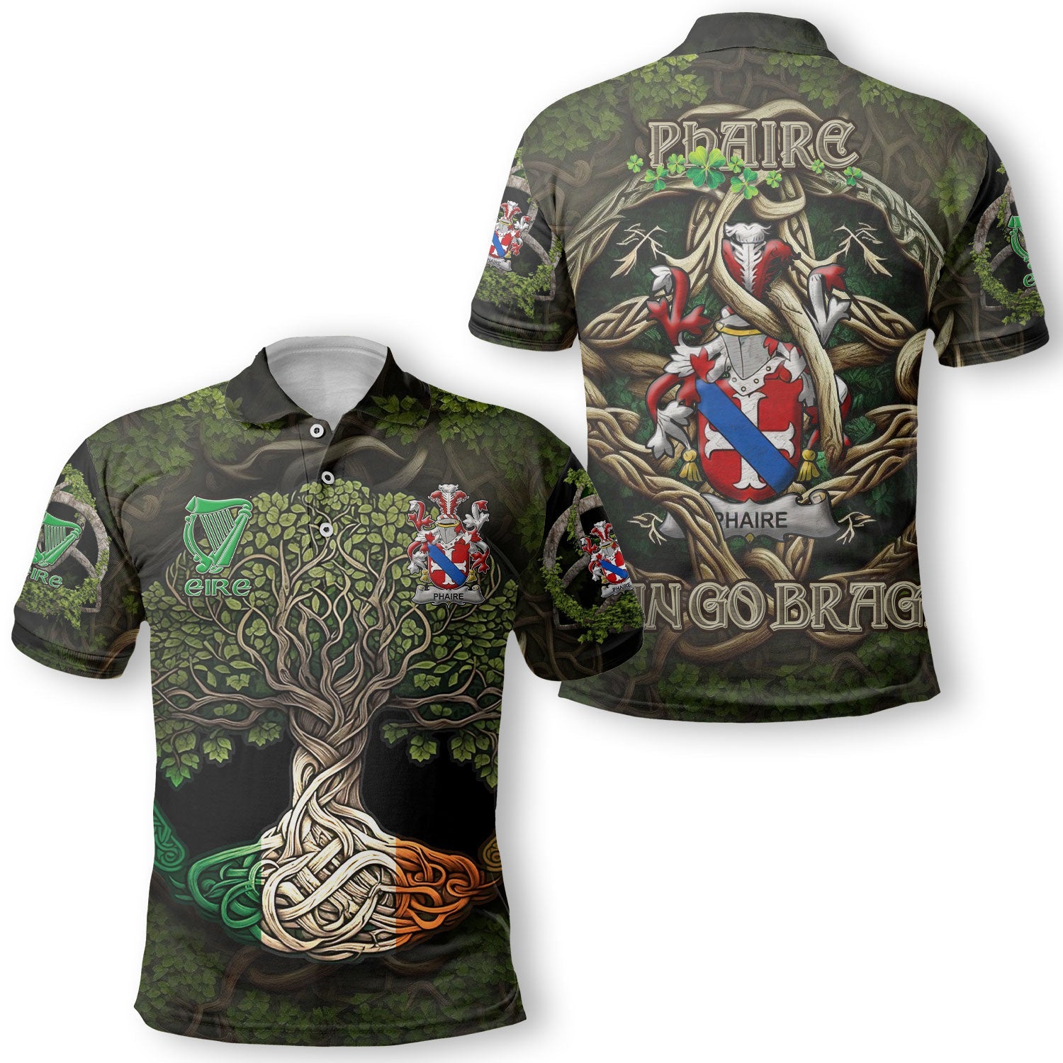 Phaire Polo Shirts Ireland Is My Root Style