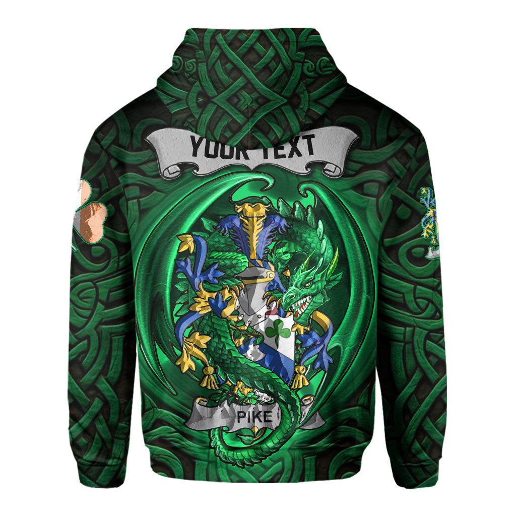 Pike Hoodies The Green Dragon Of Ireland Style