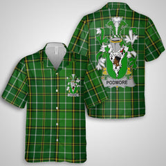 Podmore Hawaiian Shirts Crest And National Plaid Style