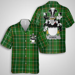 Power Hawaiian Shirts Crest And National Plaid Style