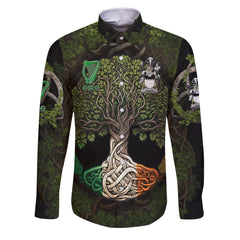 Power Long Sleeve Button Shirts Ireland Is My Root Style