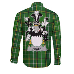 Power Long Sleeve Button Shirts Crest And National Plaid Style