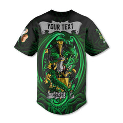 Preston Baseball Jerseys The Green Dragon Of Ireland Style