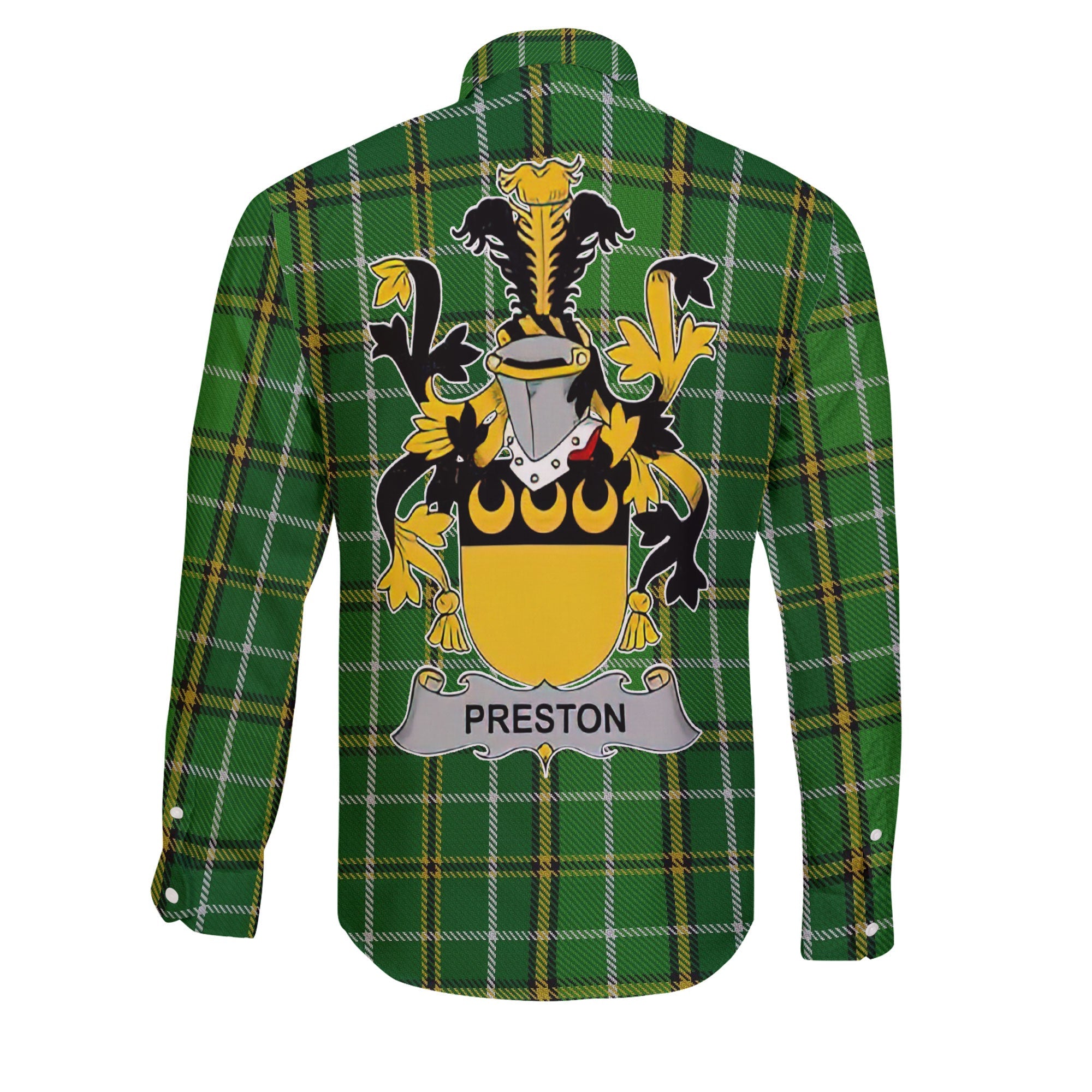 Preston Long Sleeve Button Shirts Crest And National Plaid Style