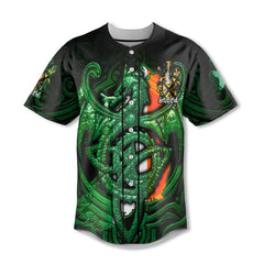 Purcell Baseball Jerseys The Green Dragon Of Ireland Style