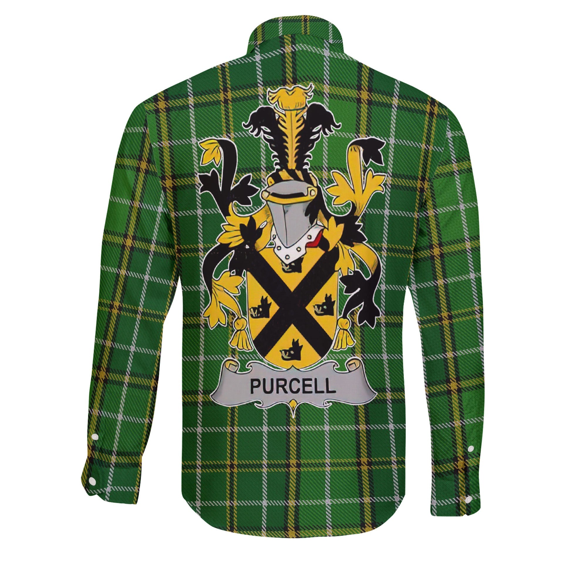 Purcell Long Sleeve Button Shirts Crest And National Plaid Style