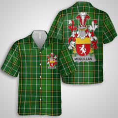 Quillan or McQuillan Hawaiian Shirts Crest And National Plaid Style