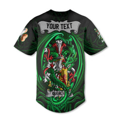 Quinlan or O Quinlevan Baseball Jerseys The Green Dragon Of Ireland Style