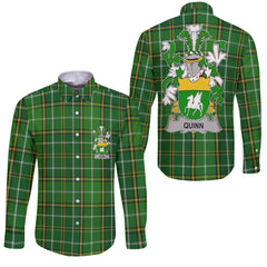 Quinn or O Quin Long Sleeve Button Shirts Crest And National Plaid Style