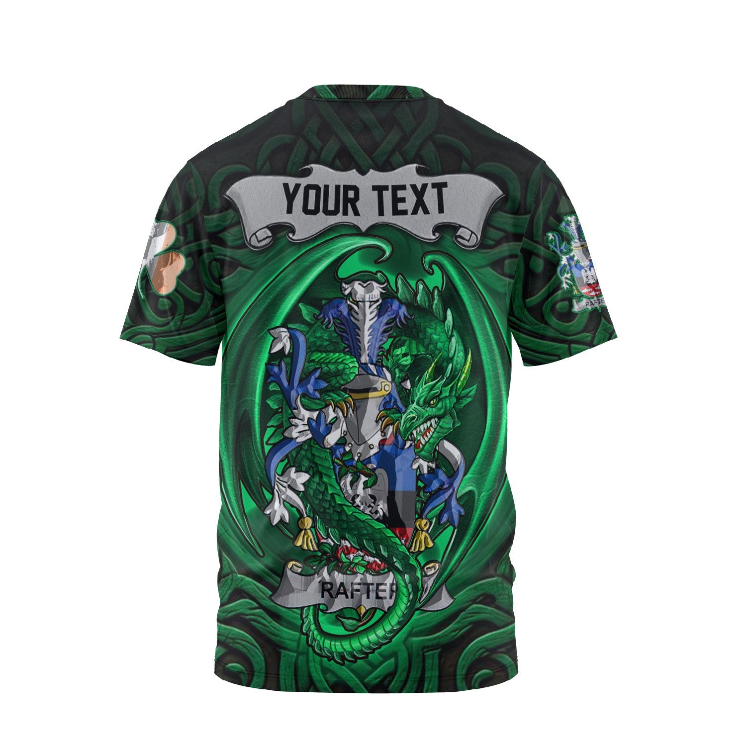 Rafter T-Shirts The Green Dragon Of Ireland Style