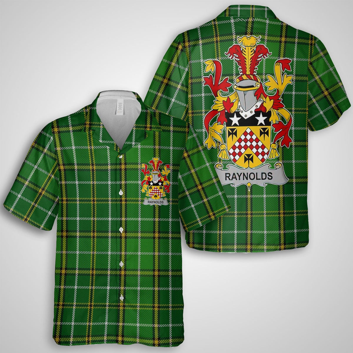 Raynolds Hawaiian Shirts Crest And National Plaid Style