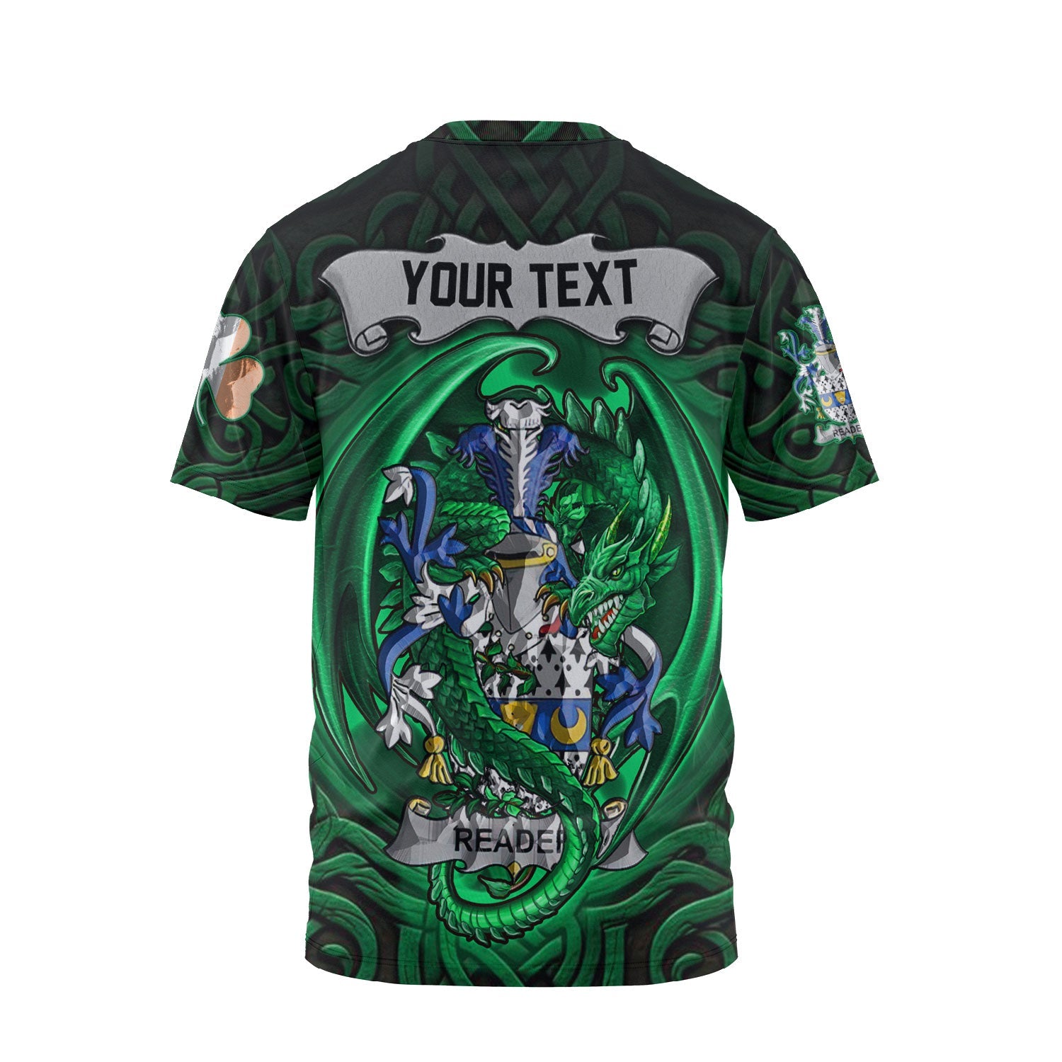 Reader T-Shirts The Green Dragon Of Ireland Style