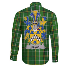 Regan or O Regan Long Sleeve Button Shirts Crest And National Plaid Style