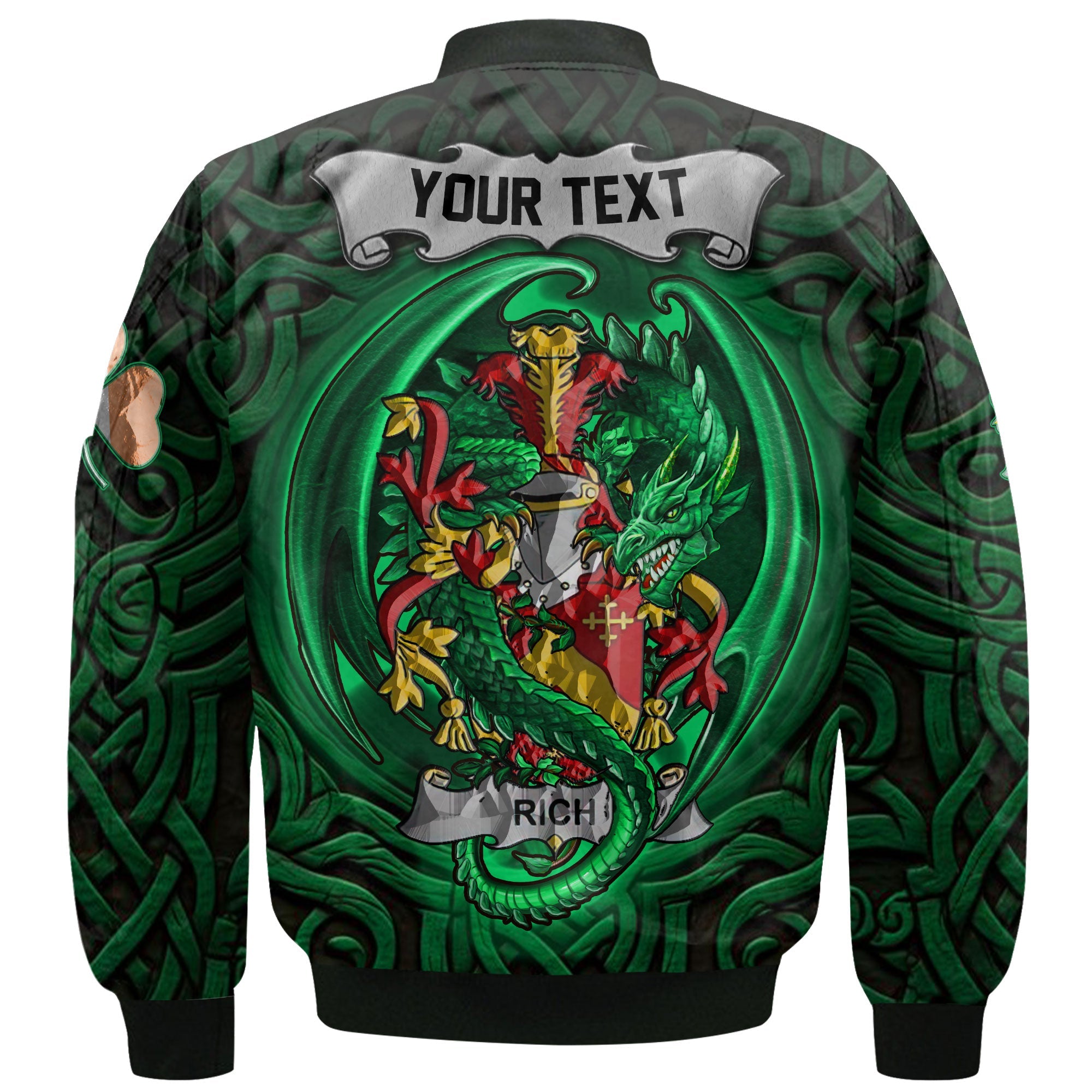 Rich Bomber Jackets The Green Dragon Of Ireland Style