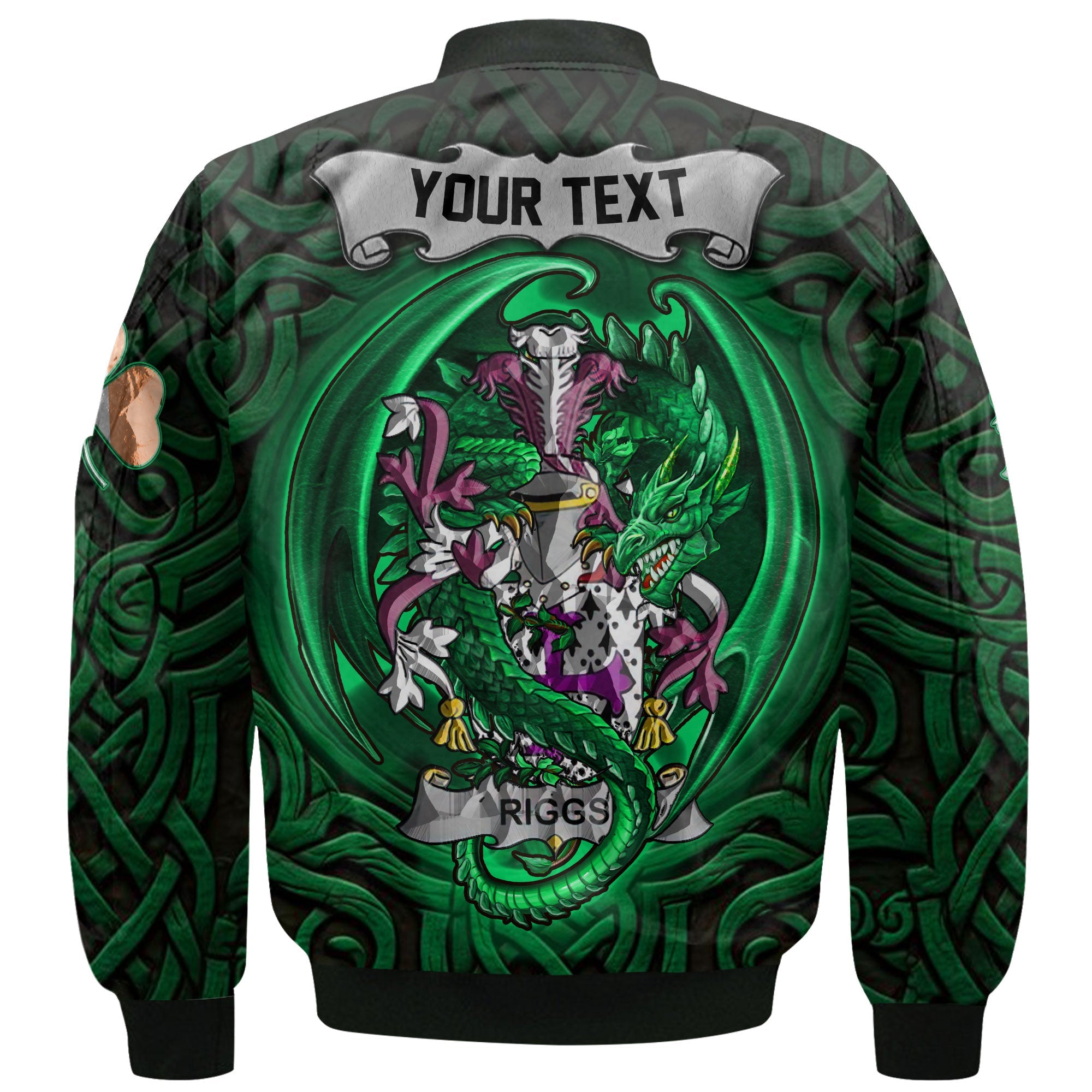 Riggs Bomber Jackets The Green Dragon Of Ireland Style