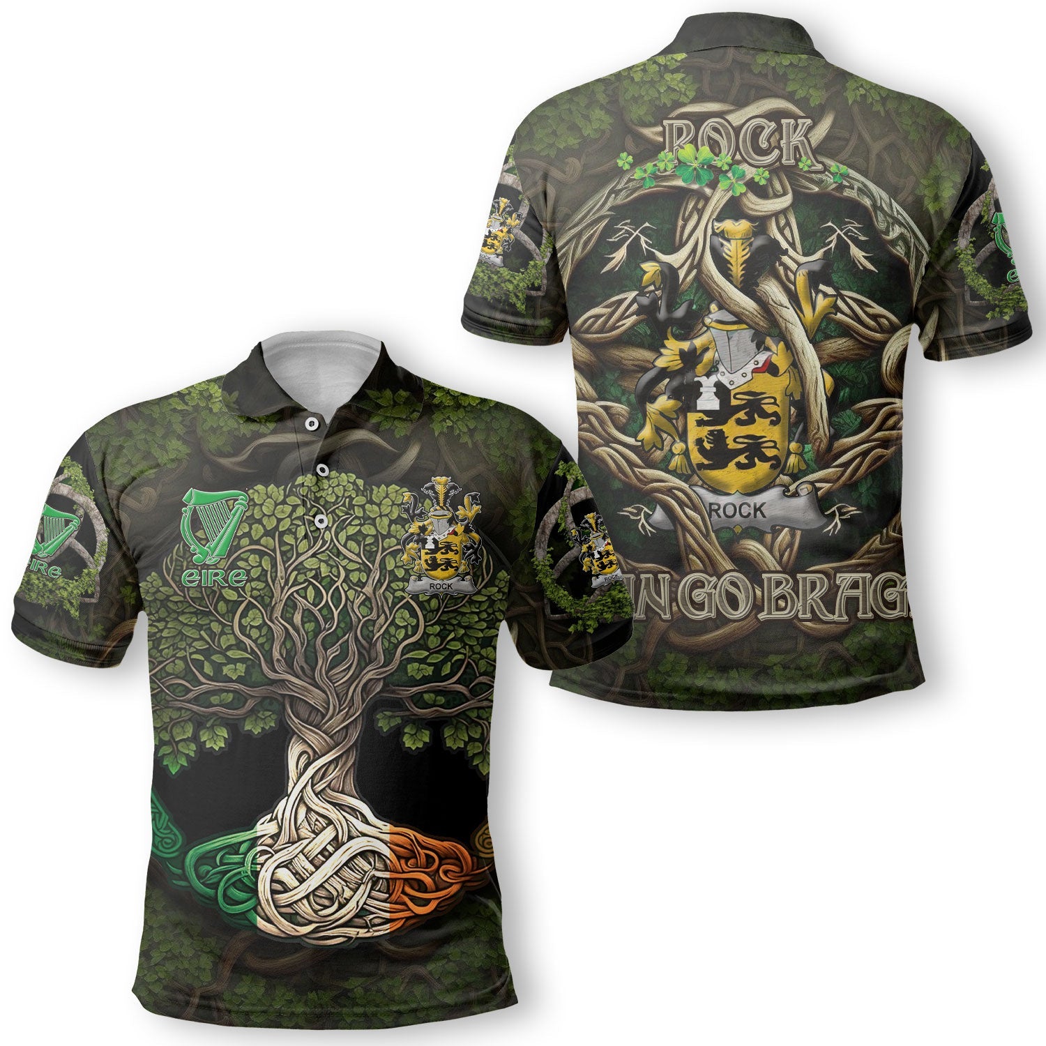 Rock Polo Shirts Ireland Is My Root Style