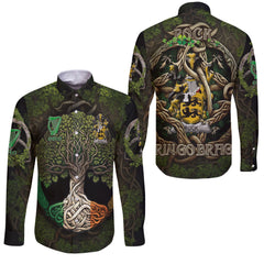 Rock Long Sleeve Button Shirts Ireland Is My Root Style