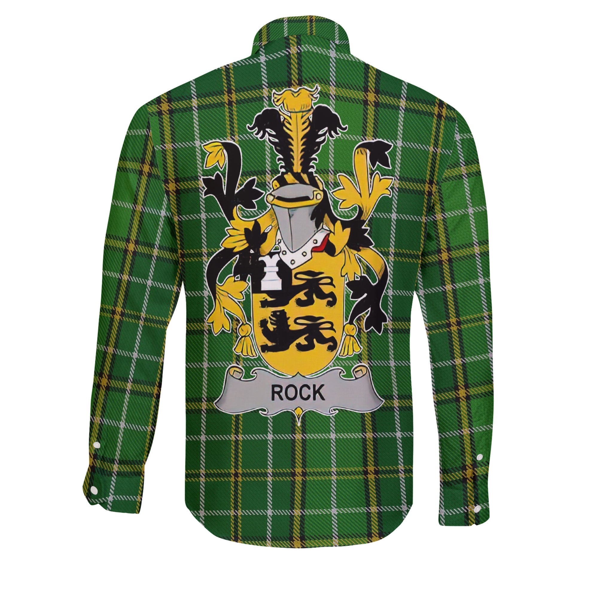 Rock Long Sleeve Button Shirts Crest And National Plaid Style