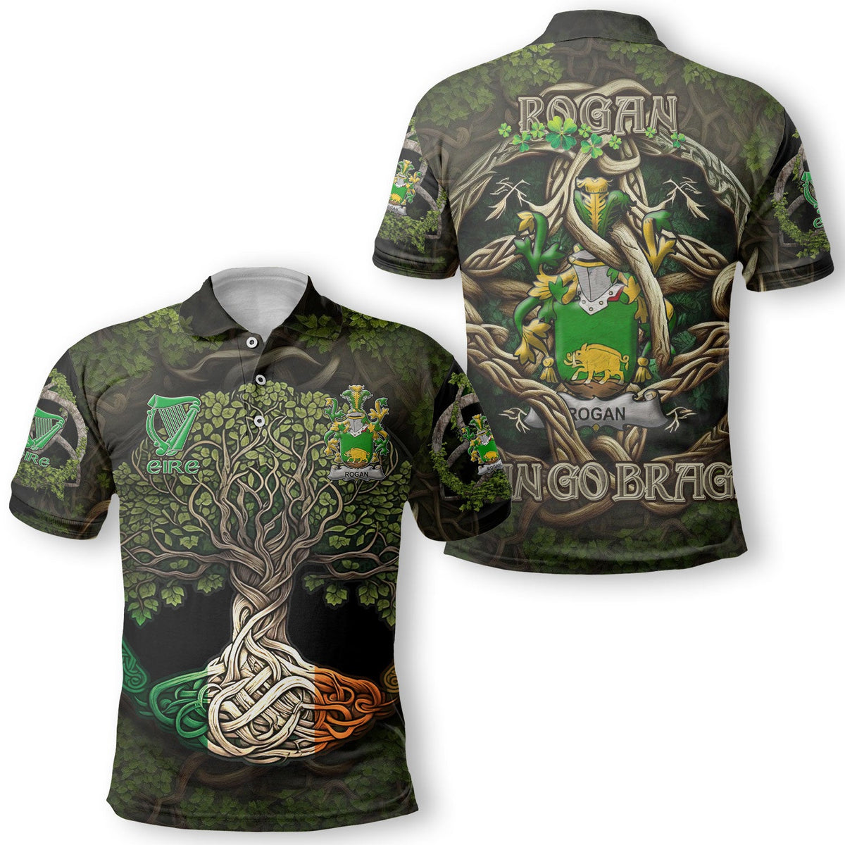 Rogan or O Rogan Polo Shirts Ireland Is My Root Style