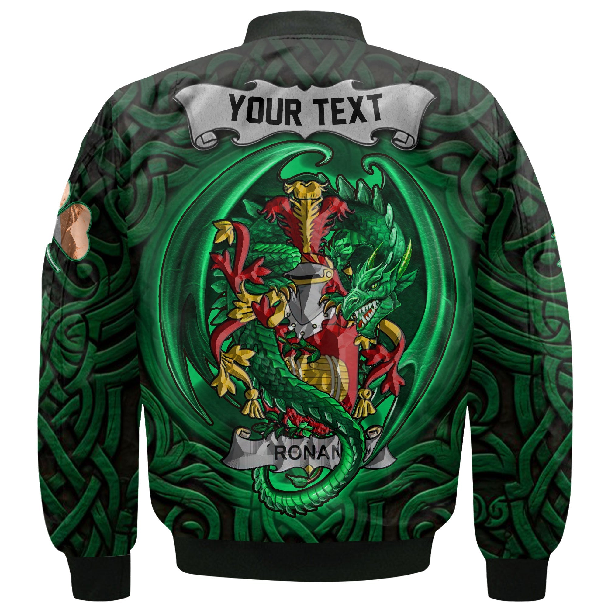 Ronan or O Ronan Bomber Jackets The Green Dragon Of Ireland Style