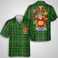 Ronan or O Ronan Hawaiian Shirts Crest And National Plaid Style