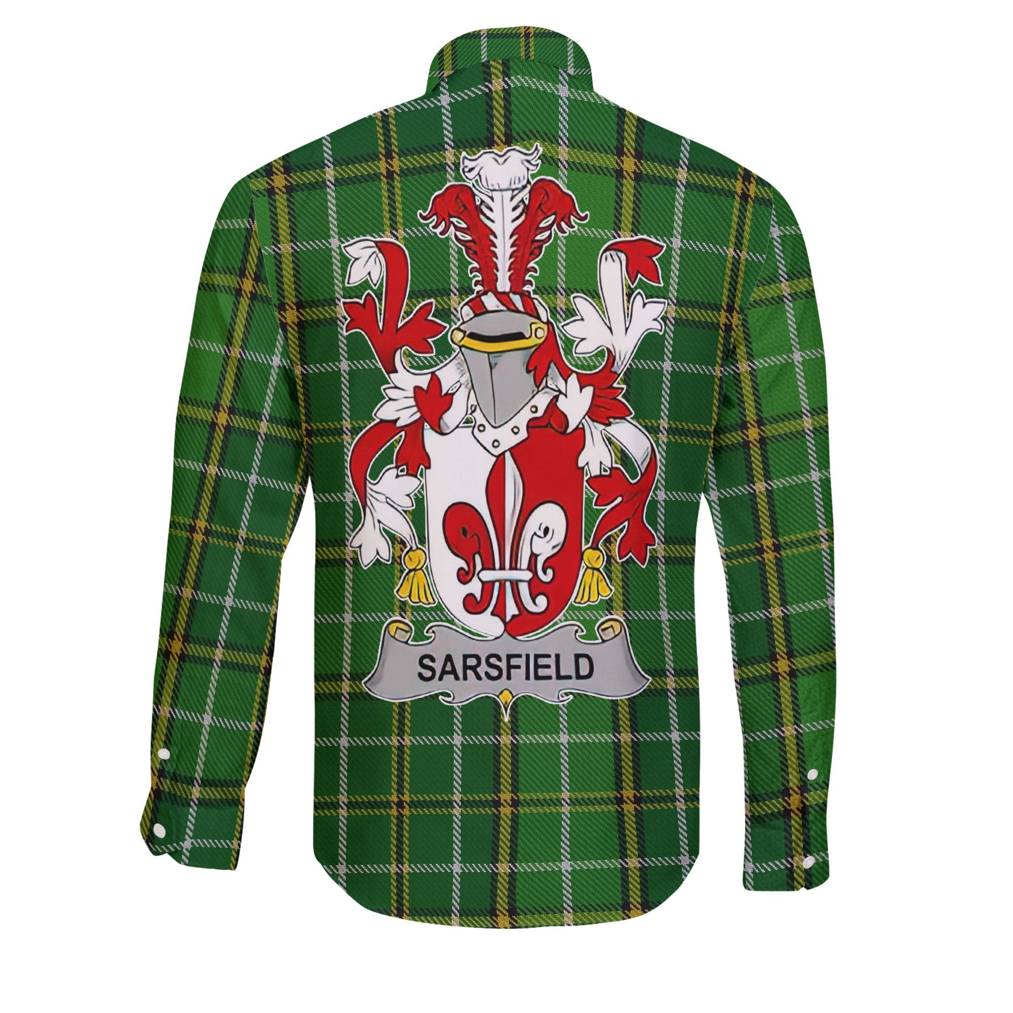 Sarsfield Long Sleeve Button Shirts Crest And National Plaid Style