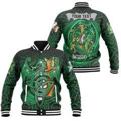Shane or McShane Baseball Jackets The Green Dragon Of Ireland Style