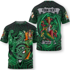 Shanley or McShanly T-Shirts The Green Dragon Of Ireland Style