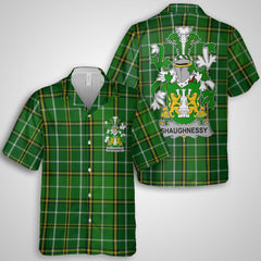 Shaughnessy or O Shaughnessy Hawaiian Shirts Crest And National Plaid Style