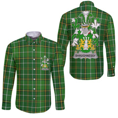 Shaughnessy or O Shaughnessy Long Sleeve Button Shirts Crest And National Plaid Style