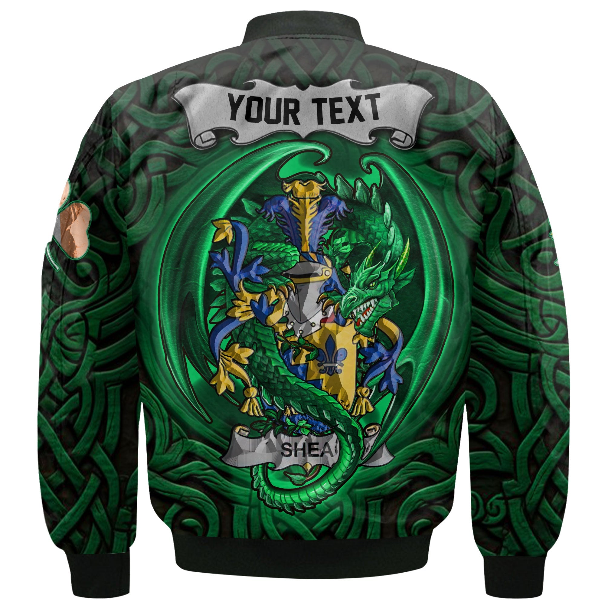 Shea or O Shee Bomber Jackets The Green Dragon Of Ireland Style