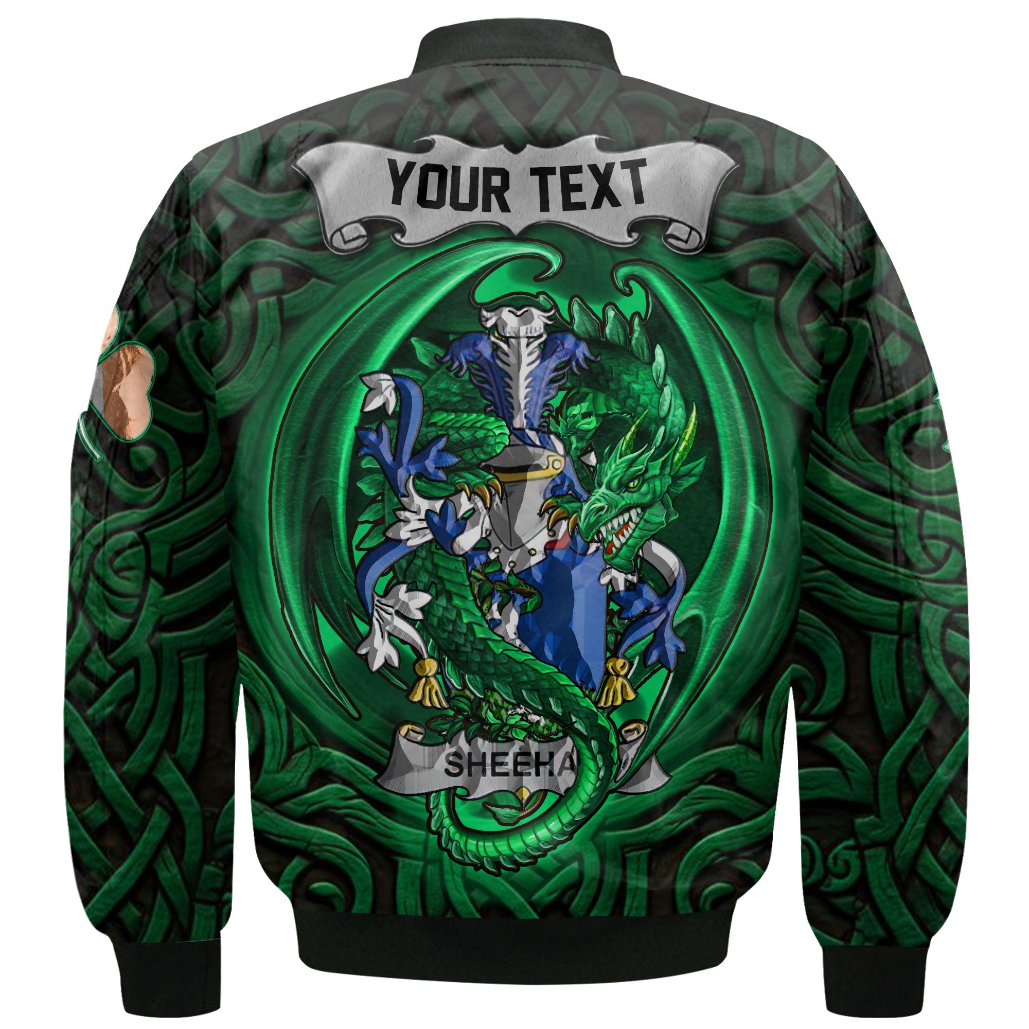 Sheehan or O Sheehan Bomber Jackets The Green Dragon Of Ireland Style