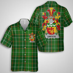 Simpson Hawaiian Shirts Crest And National Plaid Style