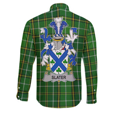 Slater or Slator Long Sleeve Button Shirts Crest And National Plaid Style