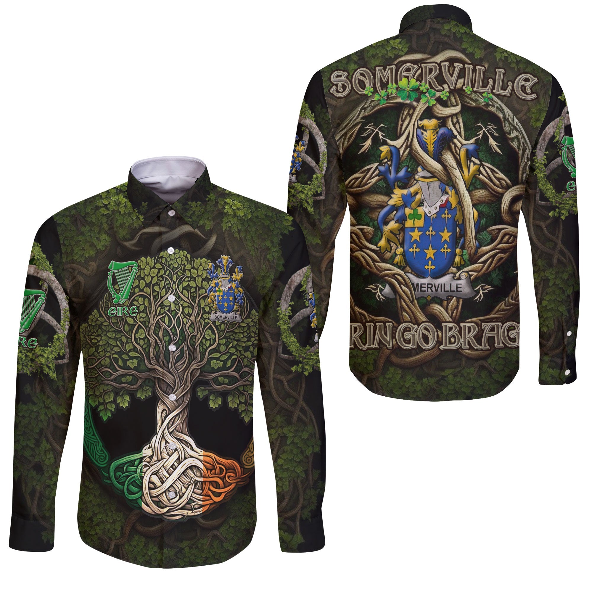 Somerville Long Sleeve Button Shirts Ireland Is My Root Style