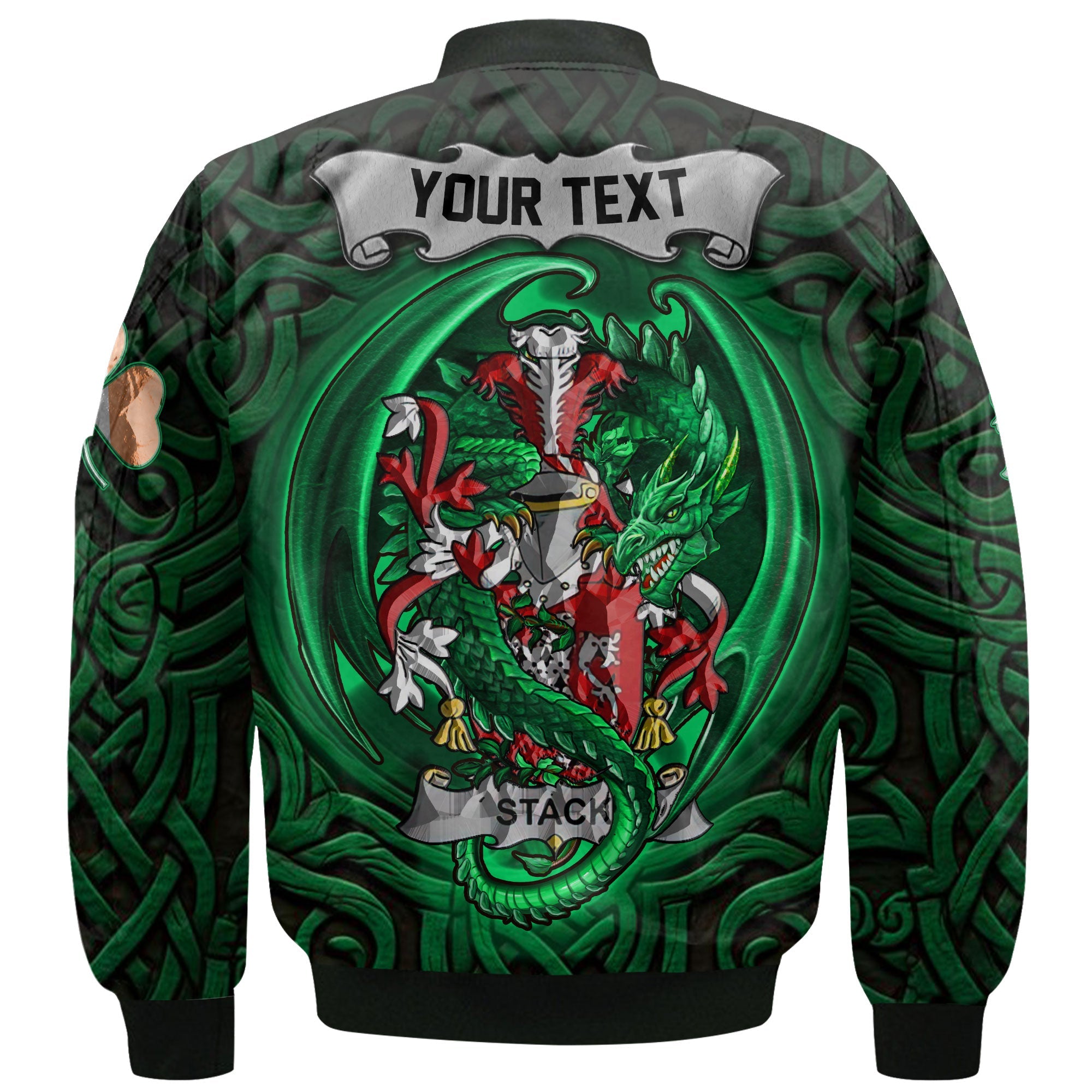 Stack Bomber Jackets The Green Dragon Of Ireland Style