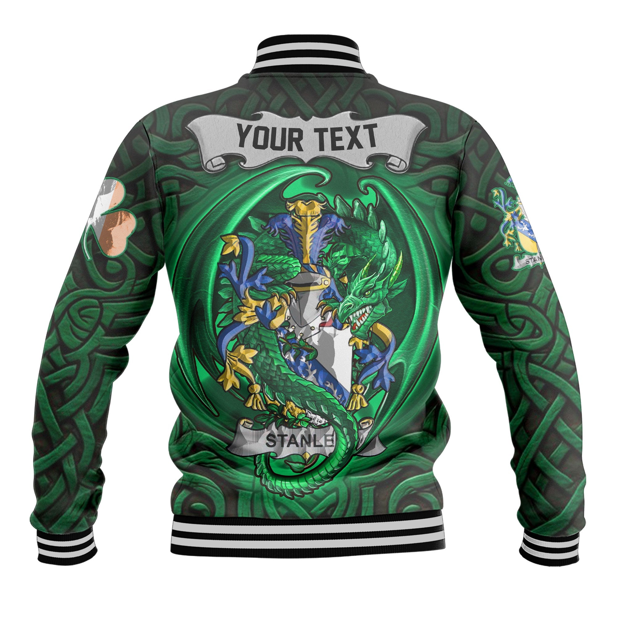 Stanley Baseball Jackets The Green Dragon Of Ireland Style