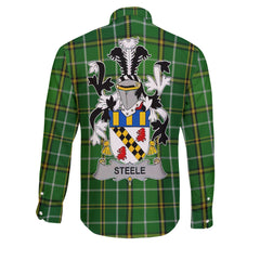 Steele Long Sleeve Button Shirts Crest And National Plaid Style