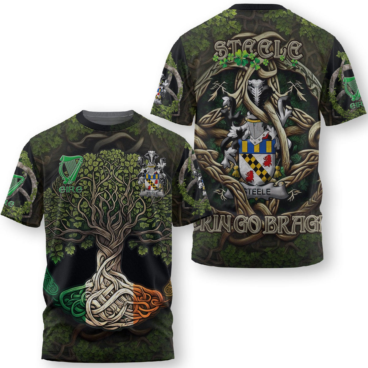 Steele T-Shirts Ireland Is My Root Style