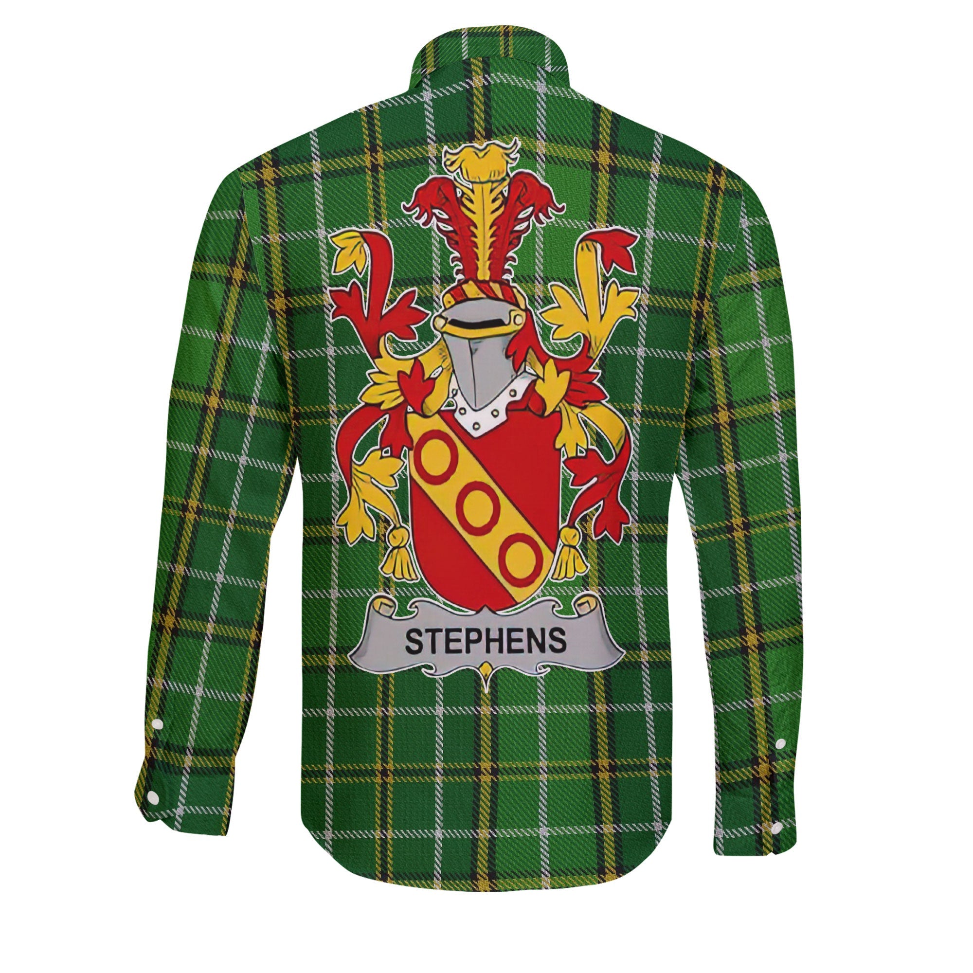 Stephens Long Sleeve Button Shirts Crest And National Plaid Style