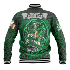 Stokes Baseball Jackets The Green Dragon Of Ireland Style